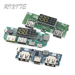 Lithium Battery Charger Board LED Dual USB 5V 2.4A Micro/Type-C USB Mobile Power Bank 18650 Charging Module Circuit Protection