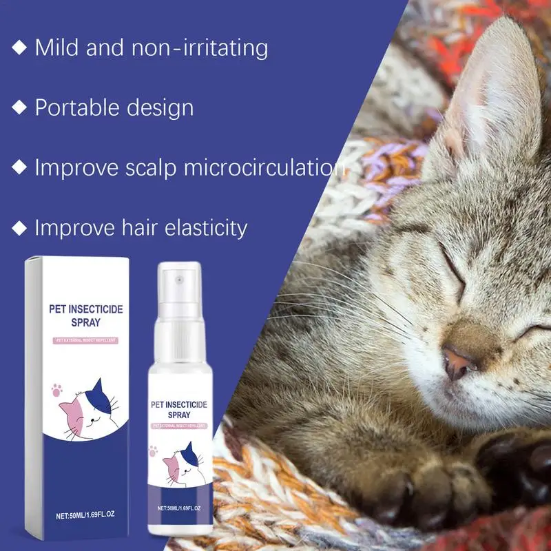 50ml Efficient Pet Deodorant Spray Cat Deodorant Pet Deodorizing Odor Liquid Spray Long-term Cleaning Dog Deodorant Spray