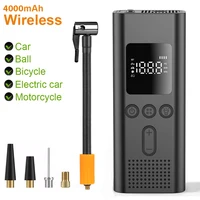 Bomba de aire inalámbrica, inflador de neumáticos eléctrico portátil de 150psi para coche, bicicleta, motocicleta, compresor de aire, inyector, accesorios para bicicleta