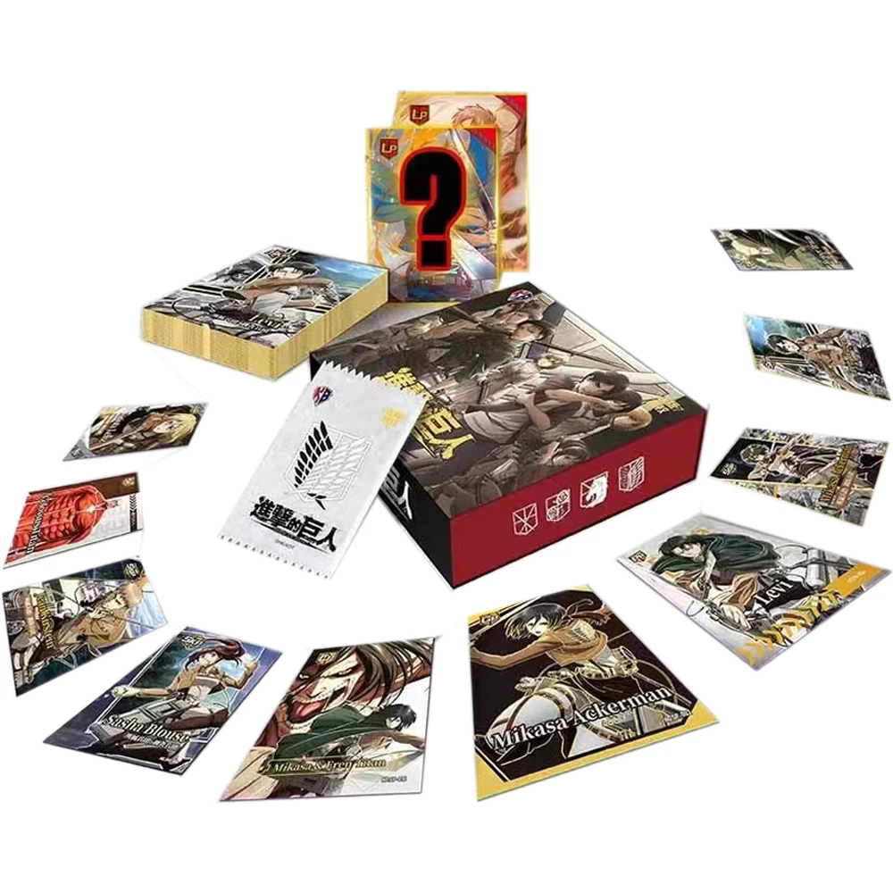 New Attach On Titan Chainsaw Man Tokyo Ghoul Bleach Collection Card Booster Box Hobbies And Toys Gift With Metal Card