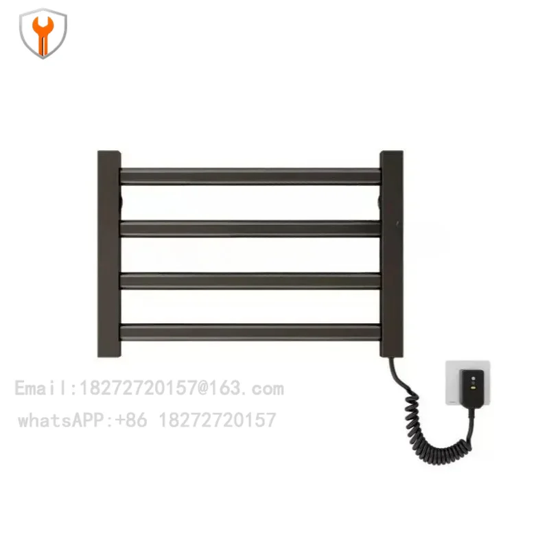 Stainless Steel Electric Heating Towel Holder Wall Hanging Bathroom Warm Dryer Rack