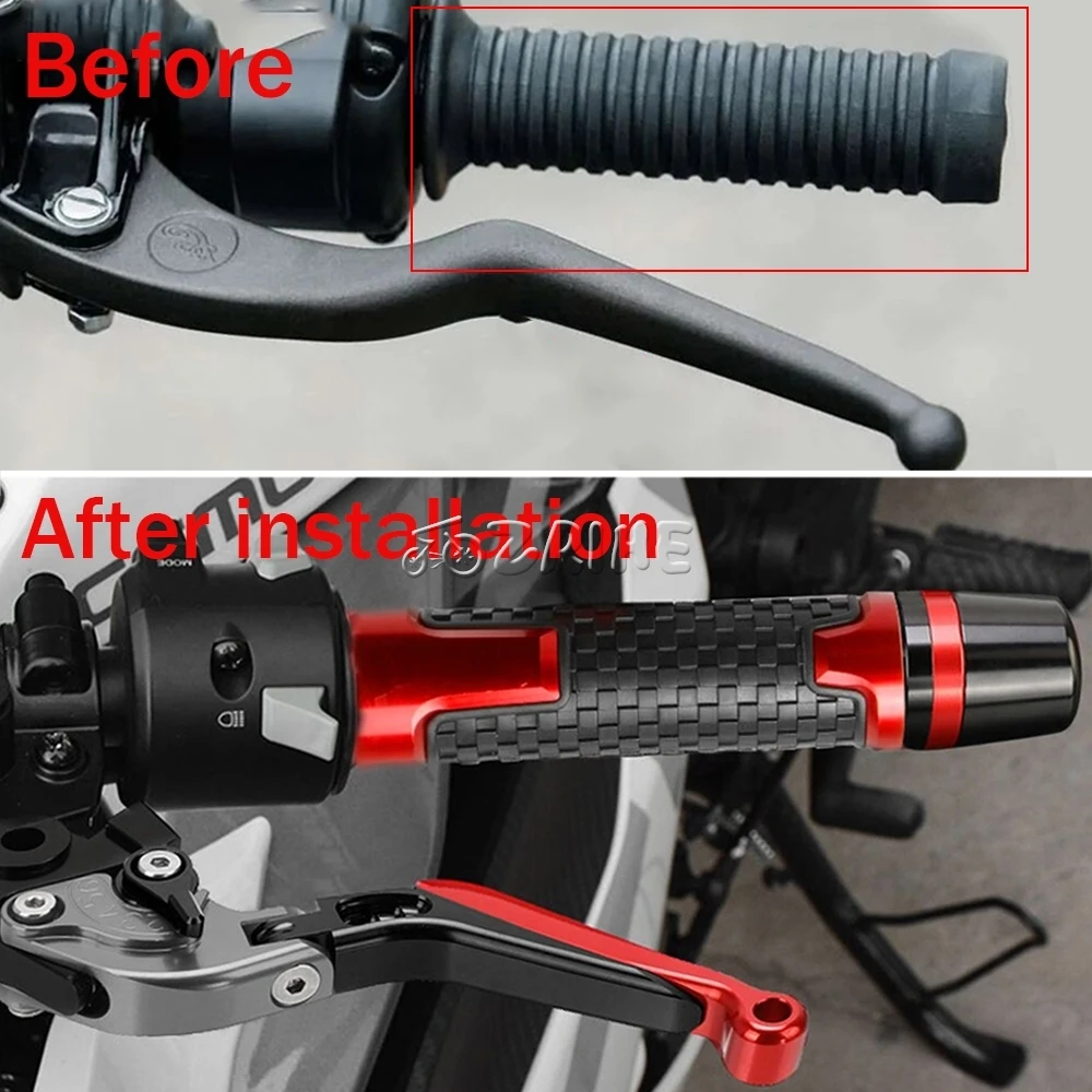 2023 2022 2021 لهوندا المتمردين 500 المتمردين 300 CMX 500 CMX300 المتمردين 2017 ~ 2025 2024 دراجة نارية المقود القبضات ينتهي التوصيل المنزلق قبعات