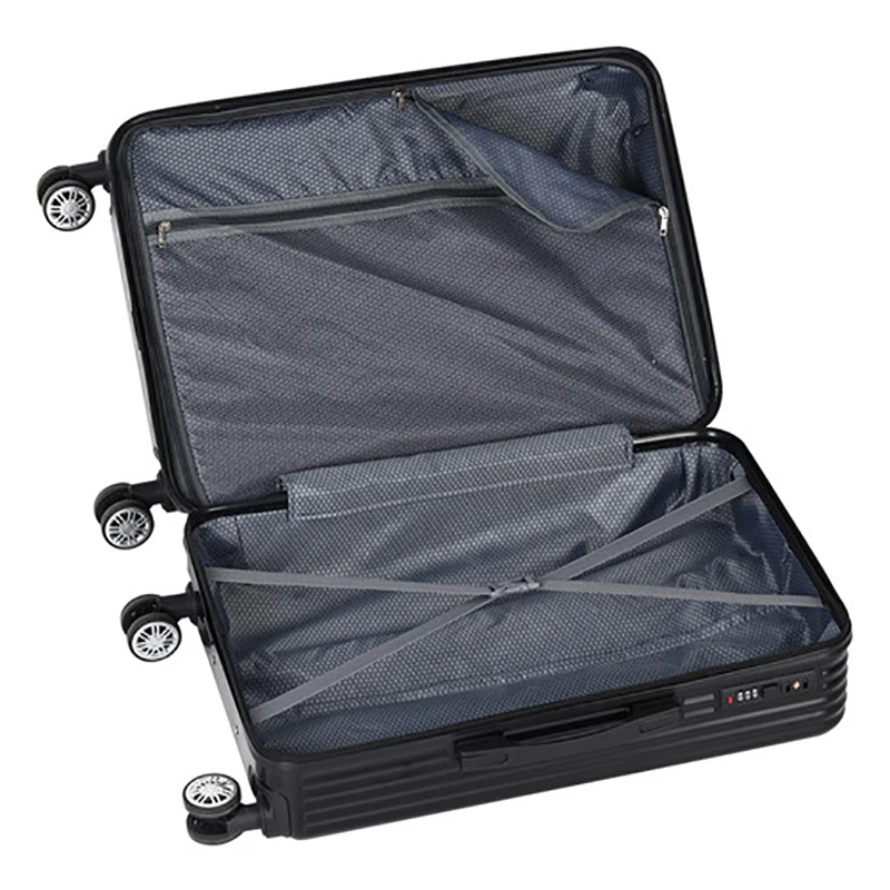 3PCS Luggage Set Black Luggage Suitcases Children Makeup Suitcase Travel Trolley Customs Lock Bolsa Viagem Large Luggage