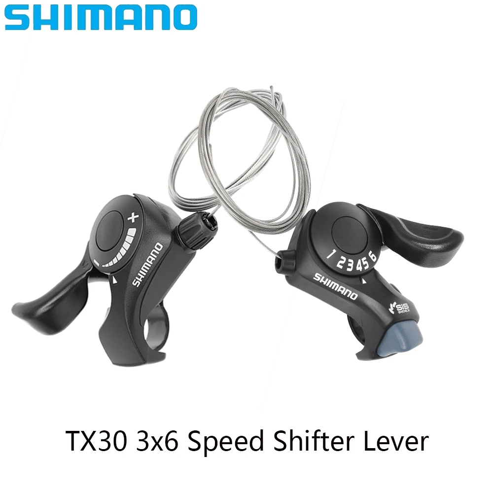 SHIMANO Bicycle Shifter TX-30 3X6 Speed SL-TX30-LN Left Shift Lever SL-TX30-6R Right Shift Lever For MTB Bike Parts