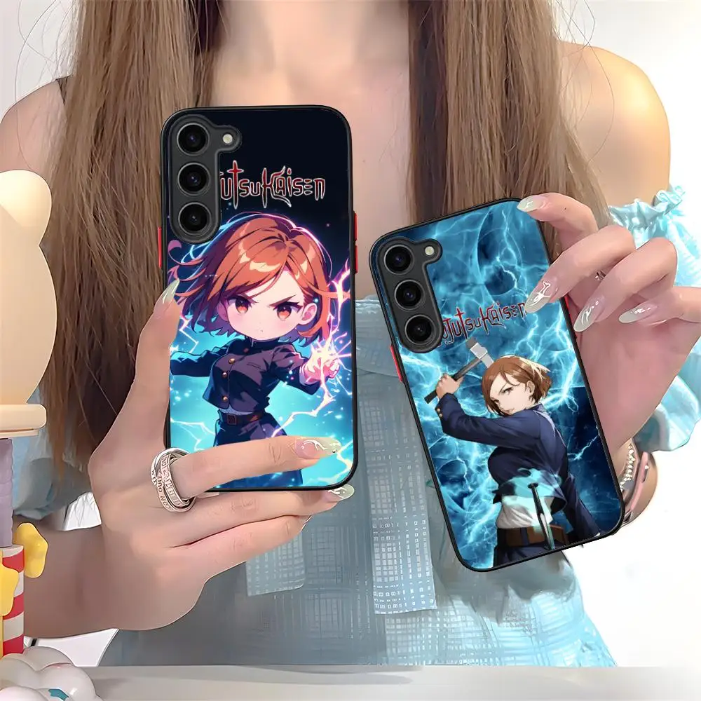 Jujutsu Kaisen Nobara funda de teléfono móvil para Samsung Galaxy S25 S24 S23 S22 S21 Plus FE funda de silicona Ultra Color bonita de lujo