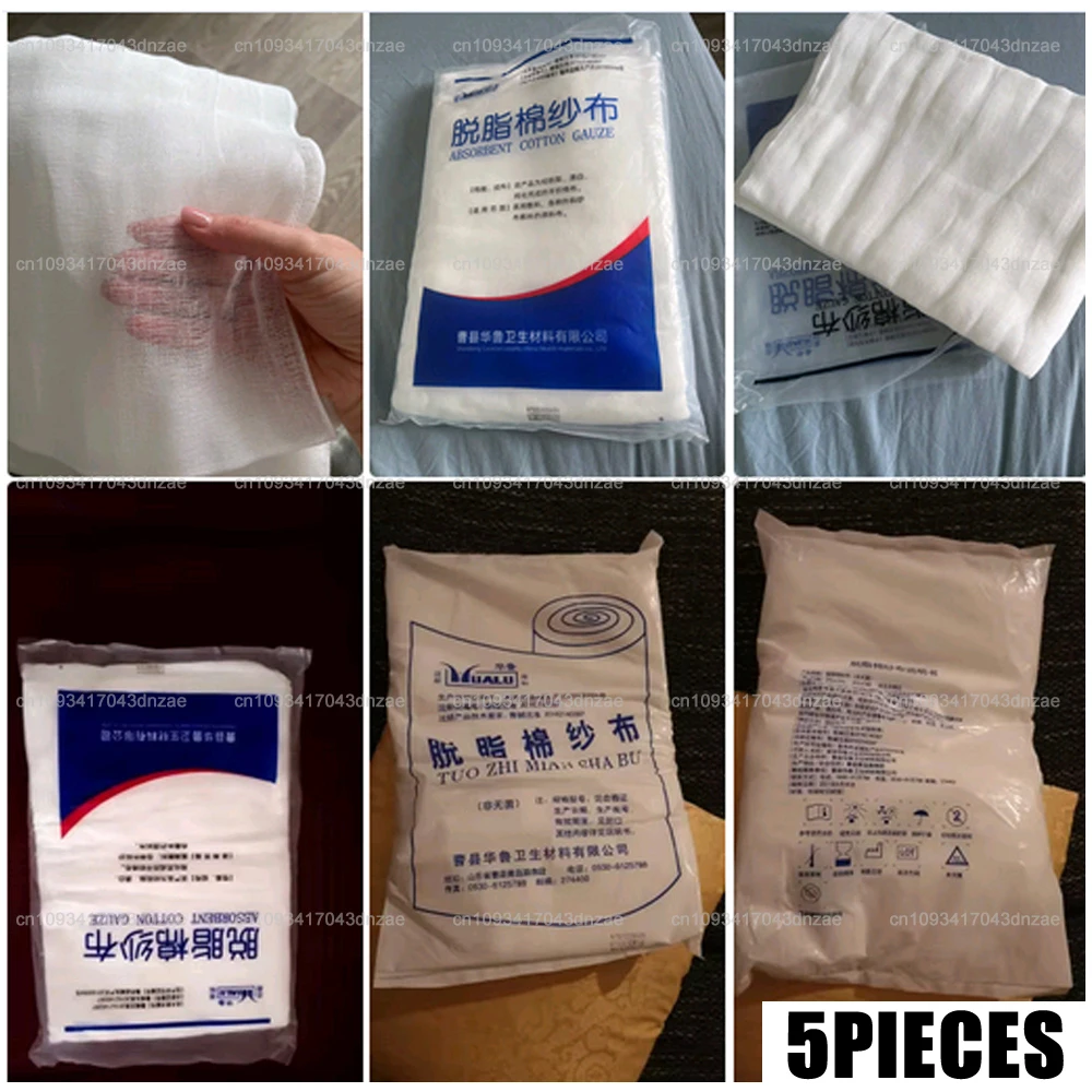 5Pcs 72cm x 10M Medical Gauze Degreased Cotton Large Size Gauze Bandage Disposable Medicinal Non-sterile Wound dressing Gauzes