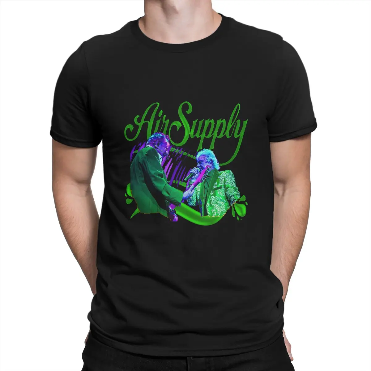 The World-renowned Slow Rock Group Of The 70s And 80s Man's TShirt Air Supply O Neck Short Sleeve Fabric T Shirt