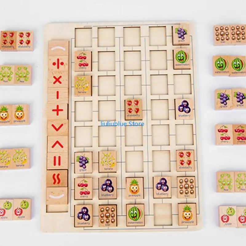 Learning Wooden Tangram Board Toy Parent-Children Interactive Activity Puzzle 62CF