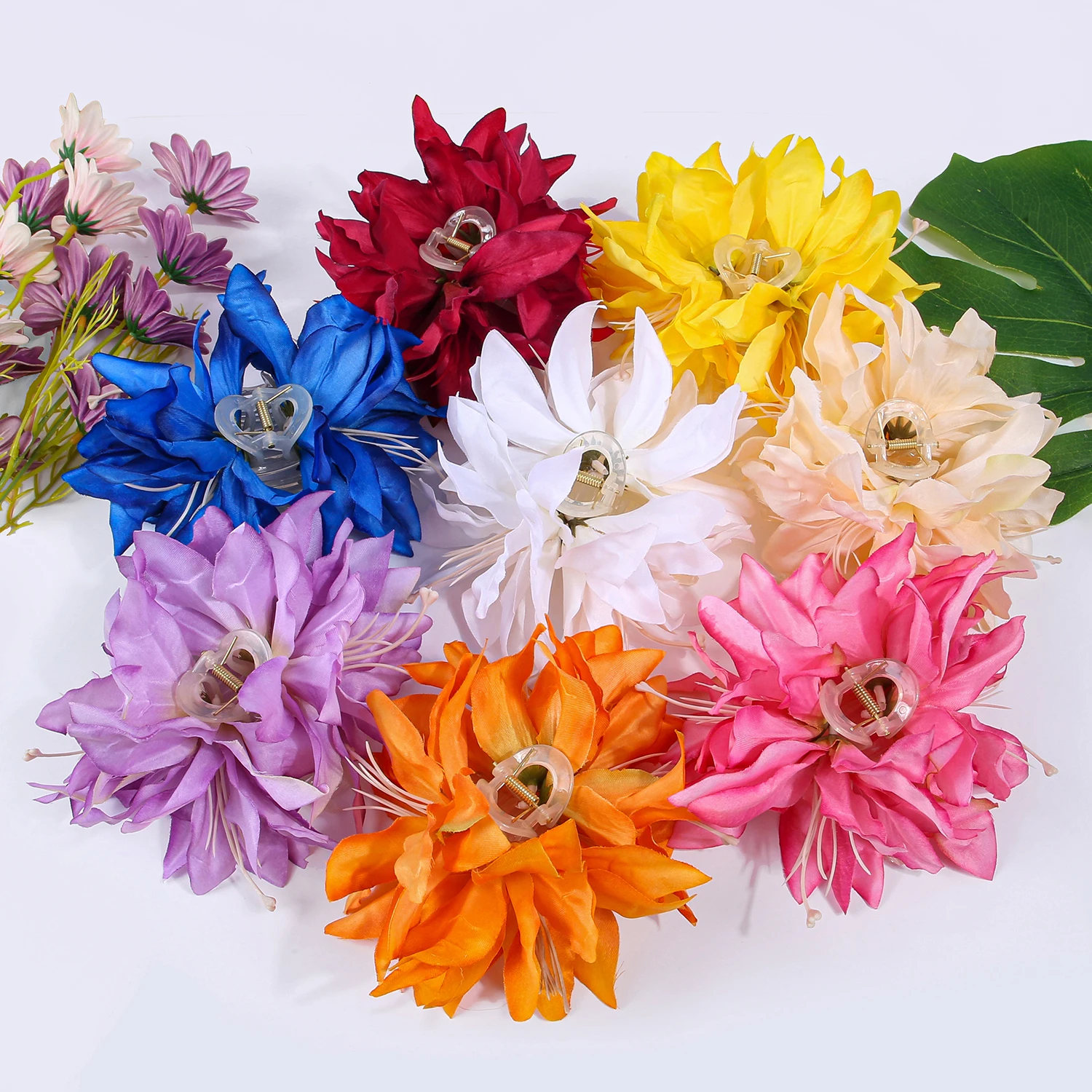 

4 шт., заколки для волос с цветком для девочек, свадебный головной убор для подружки невесты, вечерние цветочные заколки для волос, аксессуары для ушей