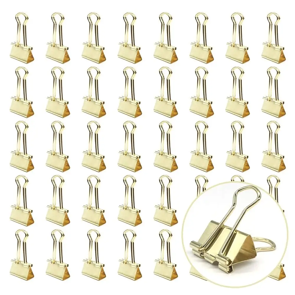 

Золотистые скрепки для бумаги - маленькие, шириной 3/4 дюйма, для офиса и школы, 80 штук в упаковке