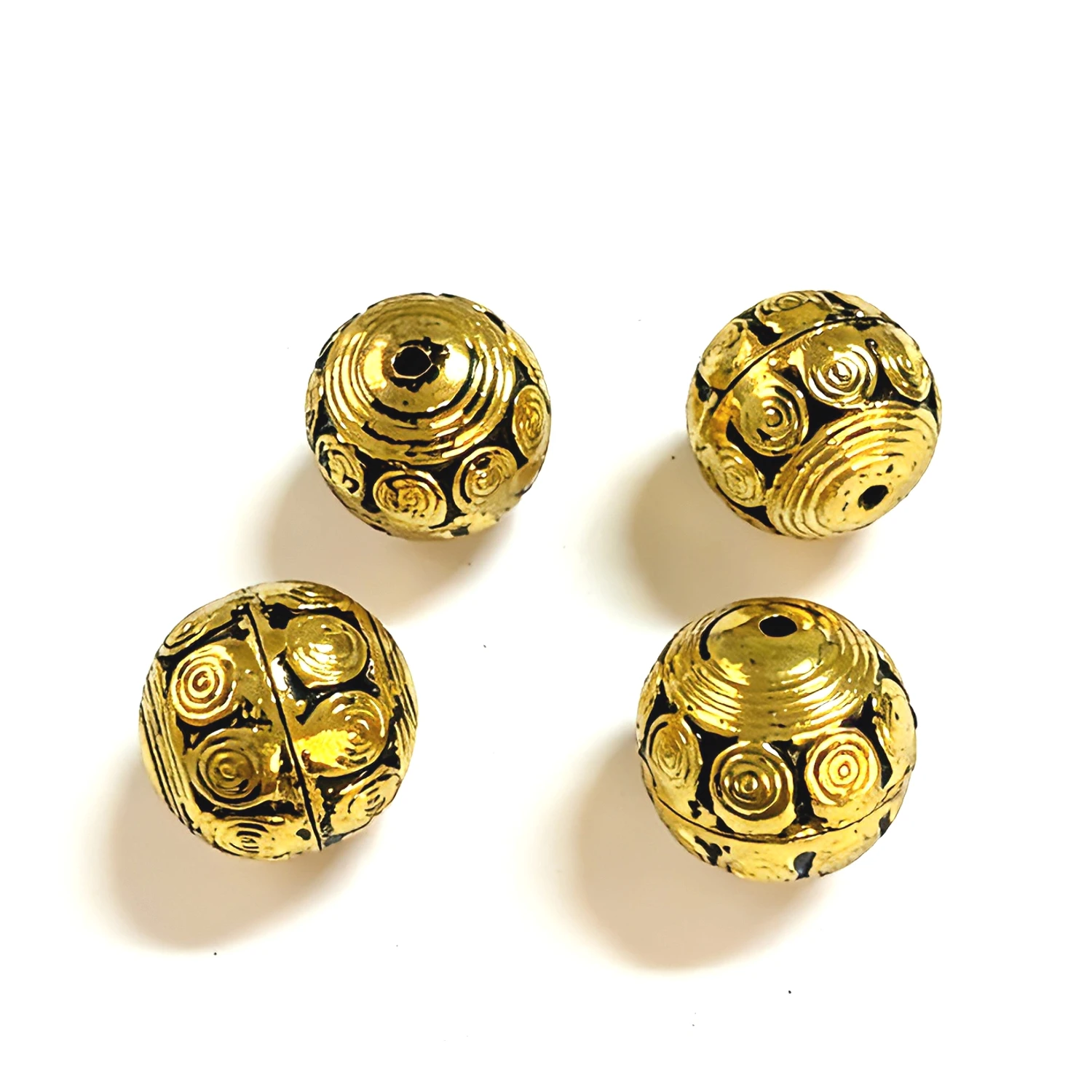 5pcs 18mm Alloy Charm round spacer beads h3570