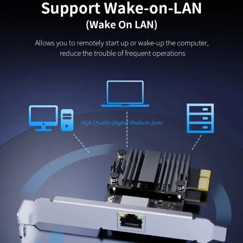 

U2JE P50 PCIE Ethernet Card 5000Mbps for Gaming 4K Streaming Fast Connection