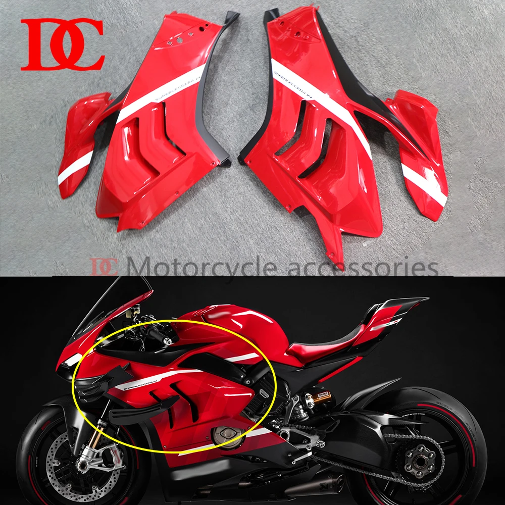 

Motorcycle Accessories ABS Injection Molding Front Upper Side Cover Body Side Panel Fairing For V4 V4S V4R 2020 2021