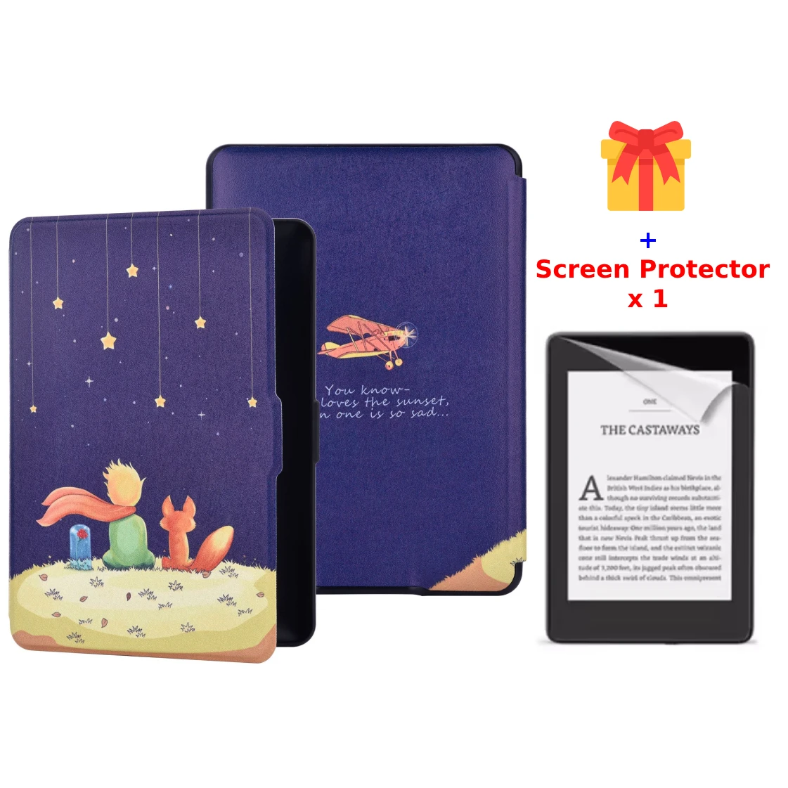 For Kindle Voyage Case 2014 NM460GZ PU Leather Cover Book Case