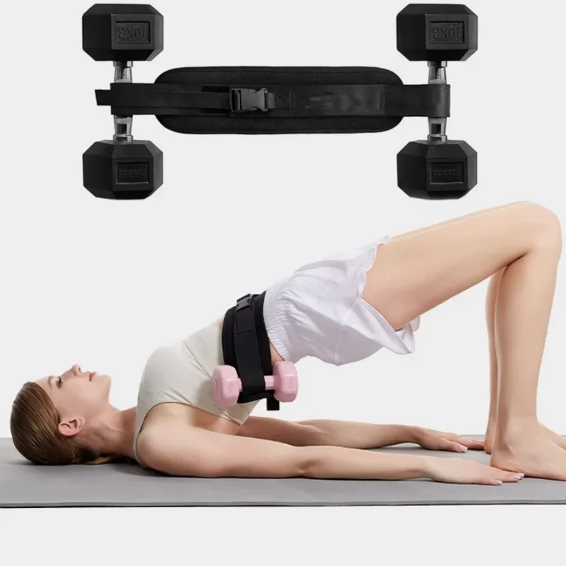 Ceinture de musculation lestée – Ceinture d'entraînement de la taille à résistance réglable, conception ergonomique pour les exercices de poussée de hanche et l'entraînement des hanches