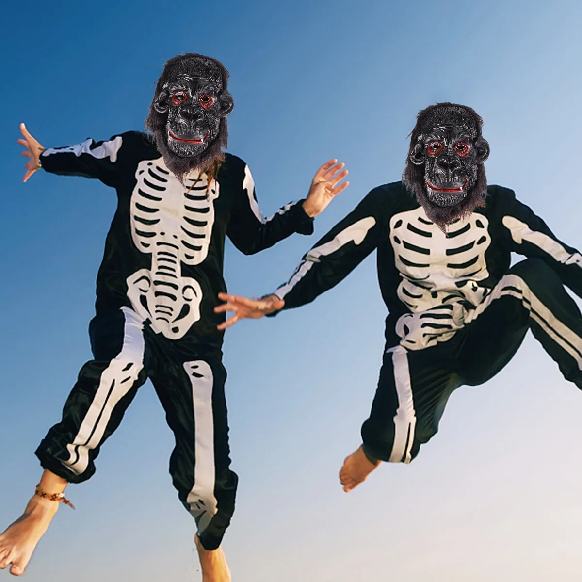 

Orangutan Head Scary Mask Halloween Decorative Props Black Cosplay Face Masks Novelty Costumes Party Supplies Premium Material