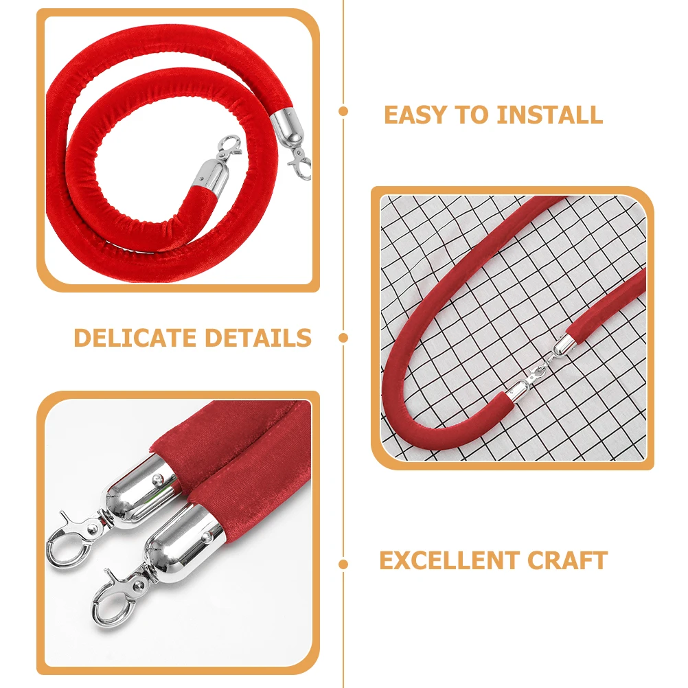 6pcs Hook Accessories Durable Zinc Alloy Connector Silver Rope Cap Isolating Places Decorative Hardware