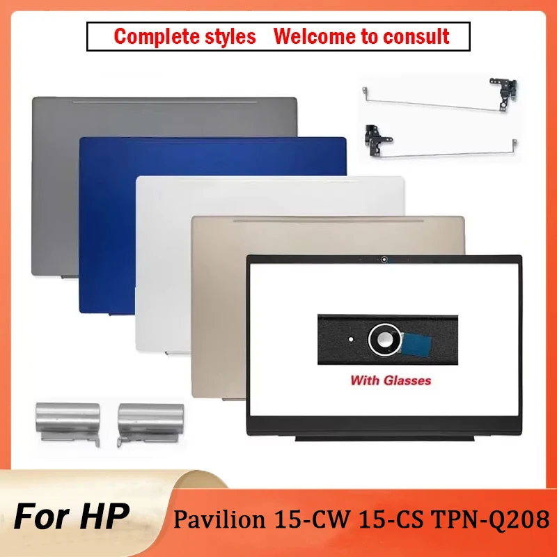 НОВИНКА для ноутбука HP Pavilion 15-CW 15-CS TPN-Q208, задняя крышка ЖК-дисплея, передняя панель, упор для рук, нижняя часть корпуса, петли, сенсорная панель, верхняя часть L28379-001