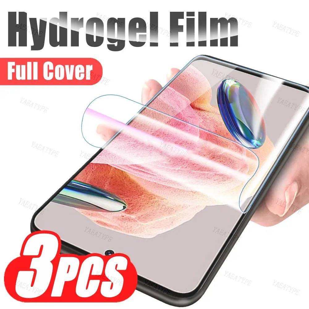 3Pcs Hydrogel Film For Tecno Camon 20 Pro Premier 5G 19 18 i 17 16 Pro 15 Pro Screen Protector Film