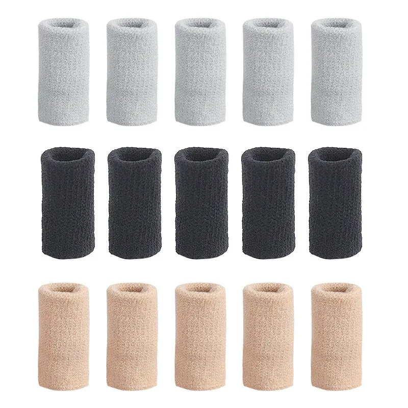 10pcs Elastic Sports Finger Sleeves Arthritis Support Finger Guard Outdoor Basketball Volleyball Finger Protection