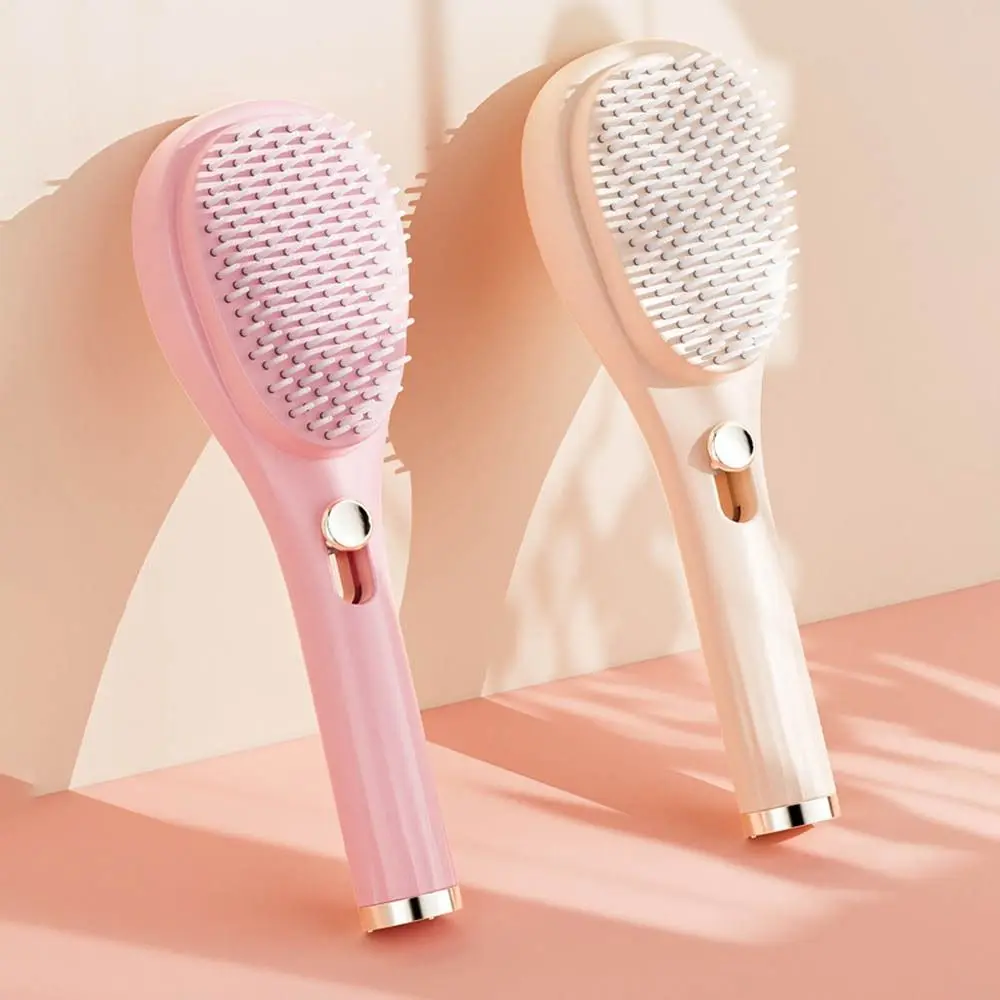 New Portable Retractable Hair Comb Anti Static Self Cleaning Self Cleaning Hair Brush Scalp Massage Comb Styling Tool