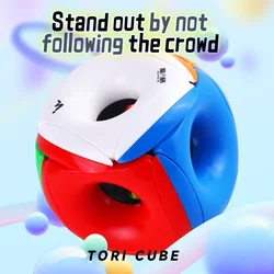 [ECube] QiYi Tori Cube 3x3x3 Hollow Magic Speed Cube Stickerless Professional Fidget Toys Void Cube Cubo Magico Puzzle