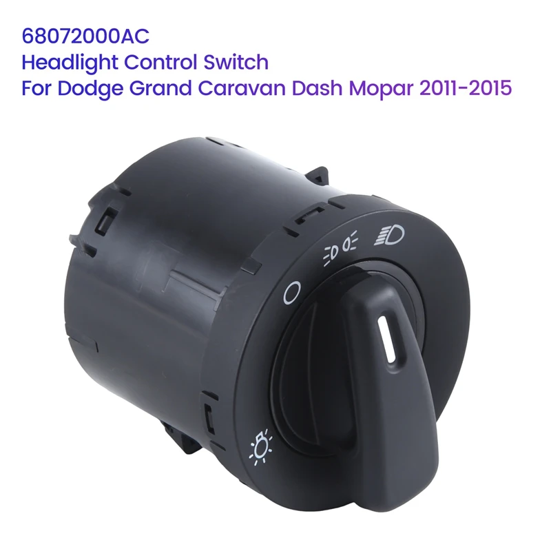 

Новый переключатель управления фарами для Dodge Grand Caravan Dash Mopar 2011-2015, переключатель противотуманной фары 68072000AC