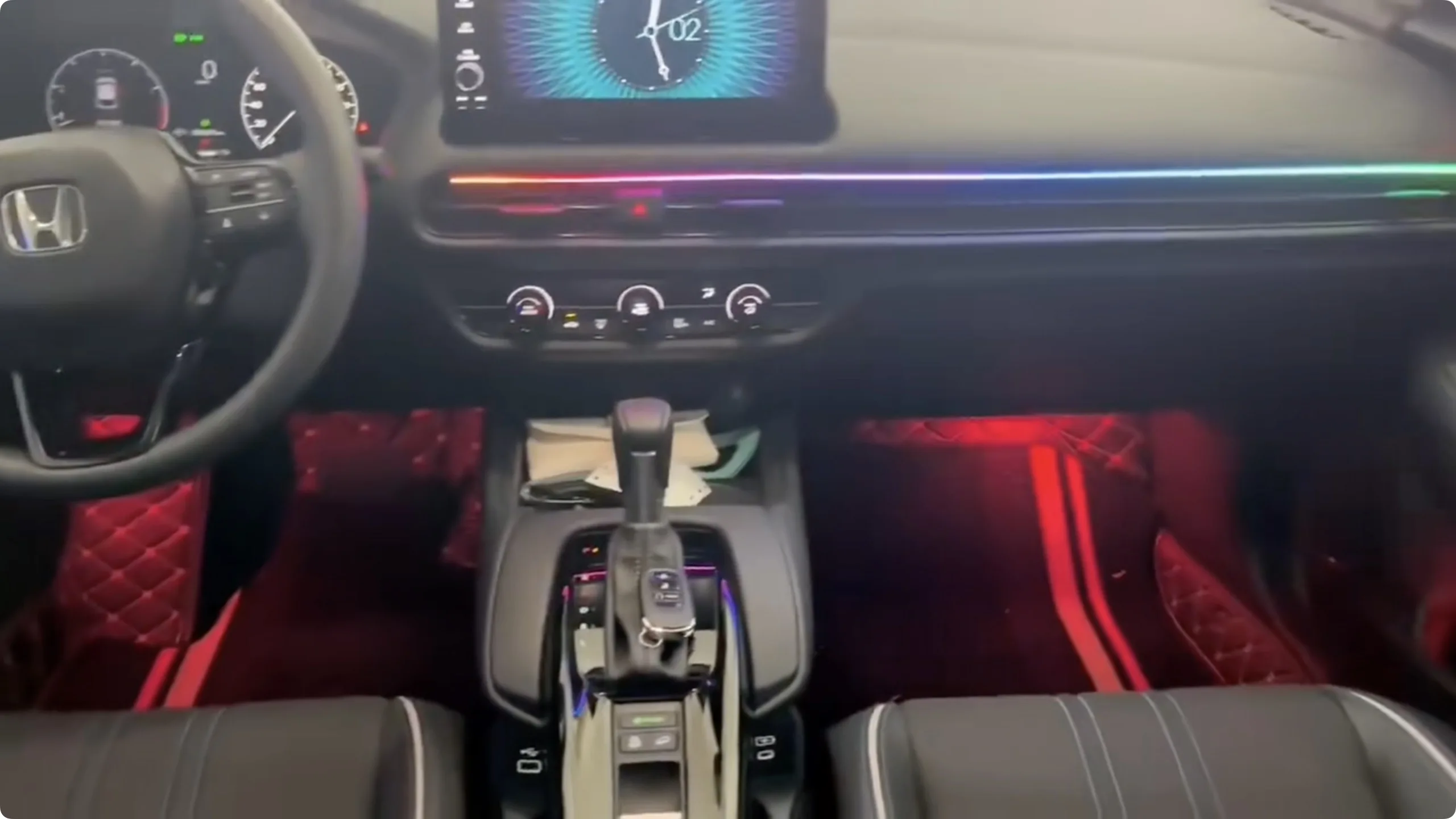 for ZRV HRV 2022-2024 Fitment Intelligent Neon LED Ambient Light Car Symphony Interior Lighting Colorful 12V