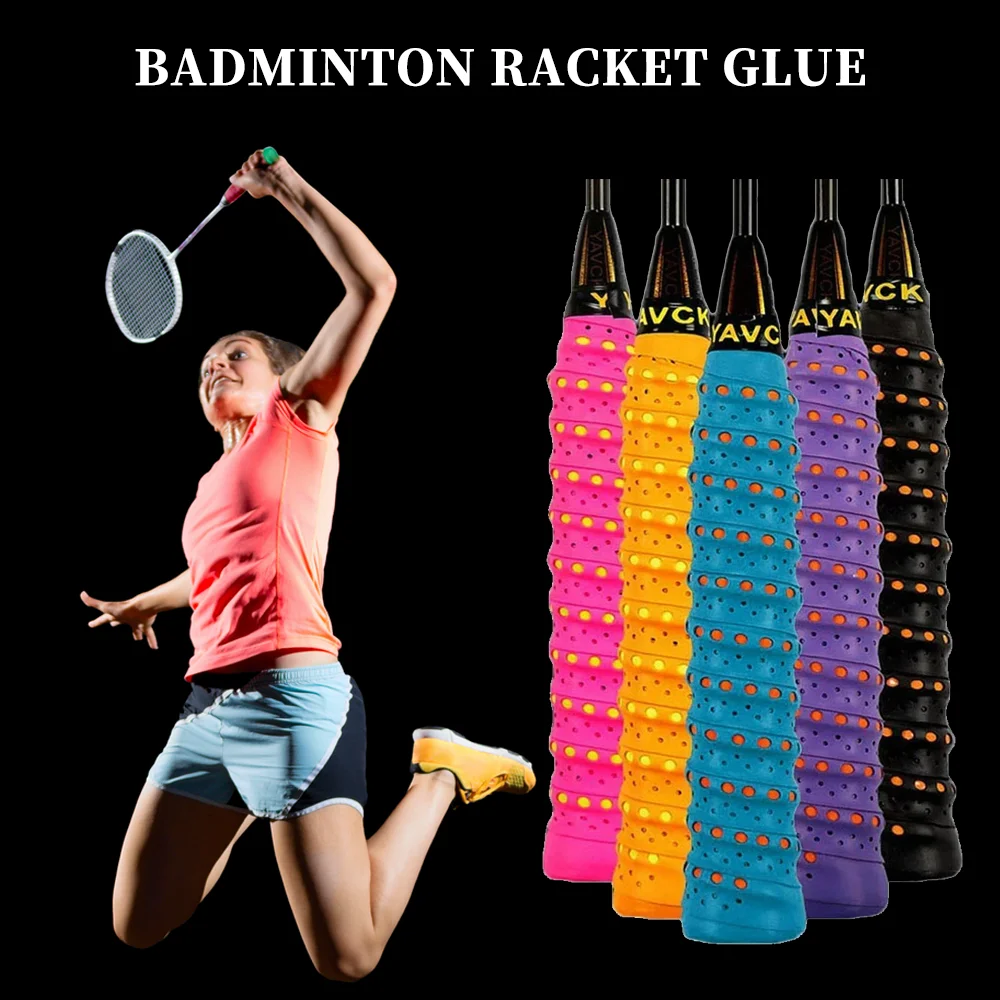 

Badminton Racket Overgrip Anti-Slip Sweat Absorbing Grip Tape Fishing Rod Handle Wrap Overgrip Tennis Perforated Handle Tape