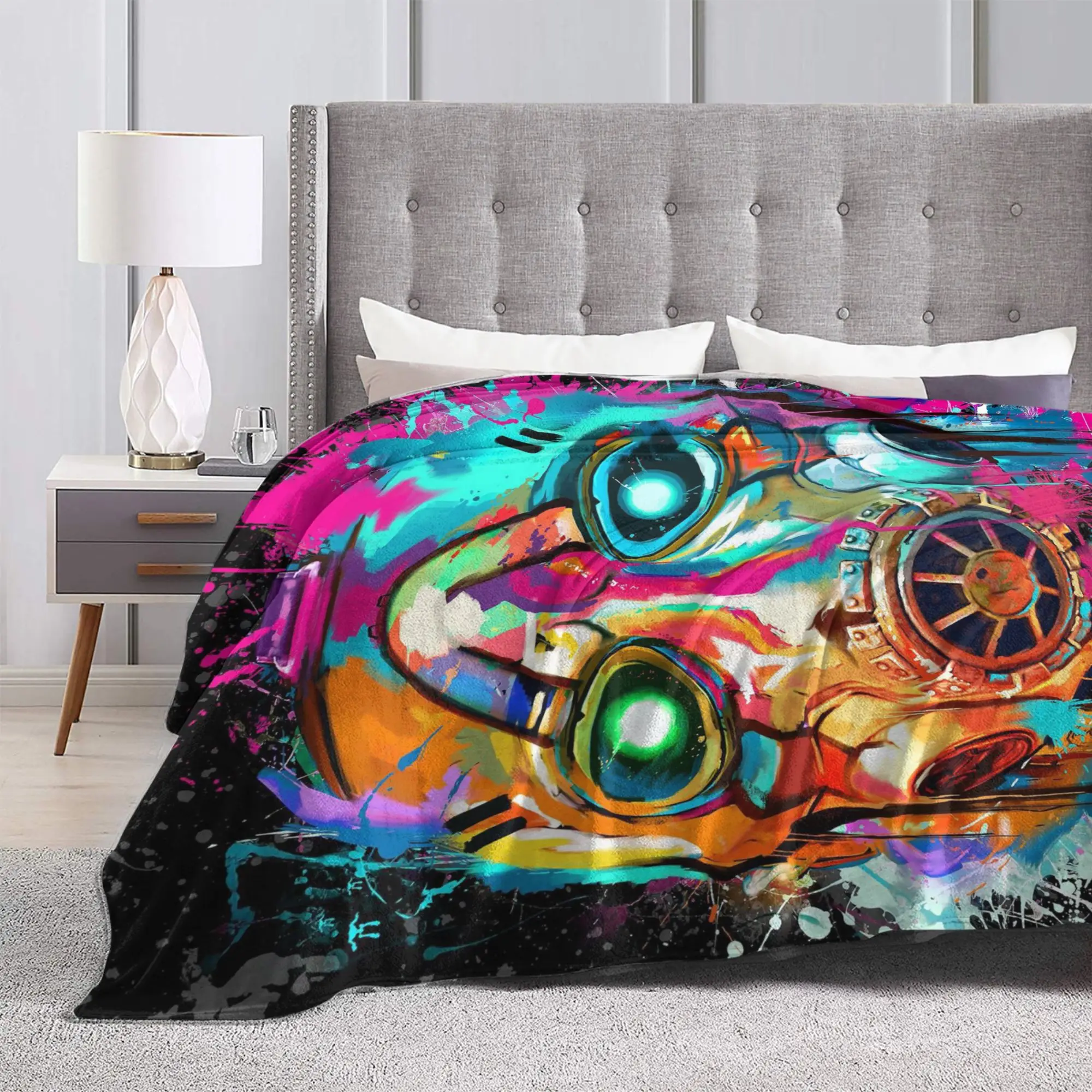 بطانية لعبة Borderlands 4 من الفلانيل الناعم هدايا مريحة رمي البطانيات لحاف #6