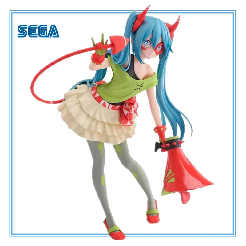 Original SEGA FZ Hatsune Miku proyecto DIVA X V MONSTAR Anime figuras de acción de juguete 22cm PVC modelo coleccionista decoración de escritorio regalo para niños