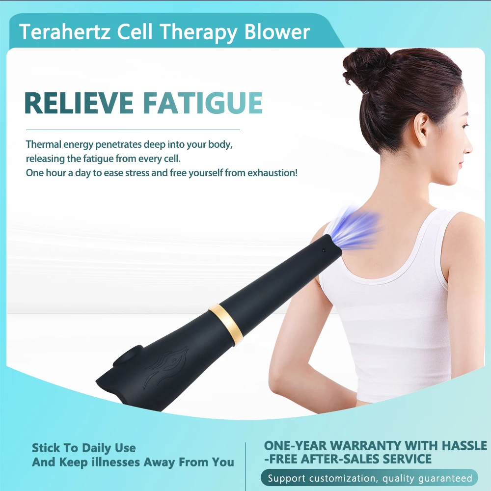 1200W Pro Portable Electrical Physiotherapy Blower Professional Wand Handle Terahertz Wave Device for Physical Wellness Wand