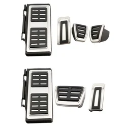 LHD Stainless Steel Car Pedals for Audi Q2 2016 - 2024 A3 8V 2013-2019 Gas Brake Foot Rest Pedal Pad Cover Accessories