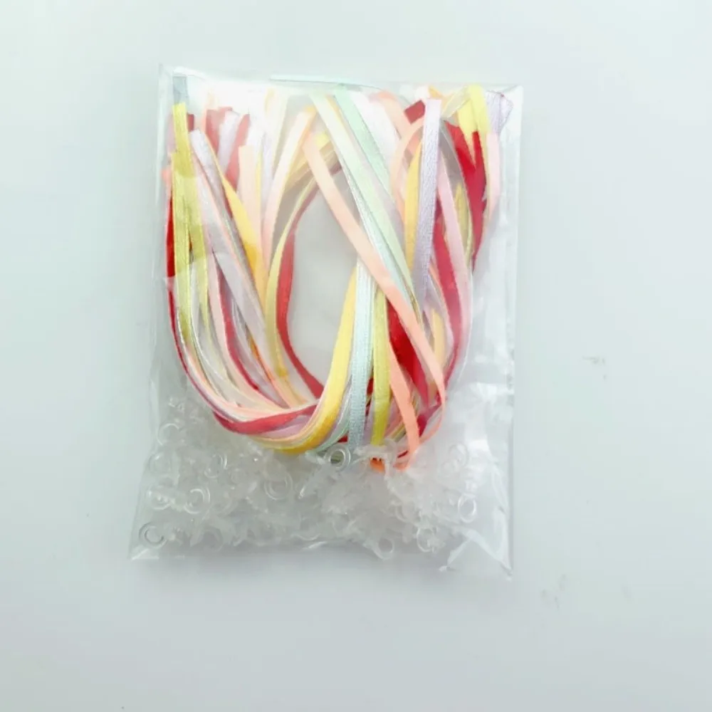 50Pcs DIY Paintable Easter Eggs Colorful Plastic Handmade Plastic Fake Egg Simulation Egg with Lanyard Easter Party Decoration