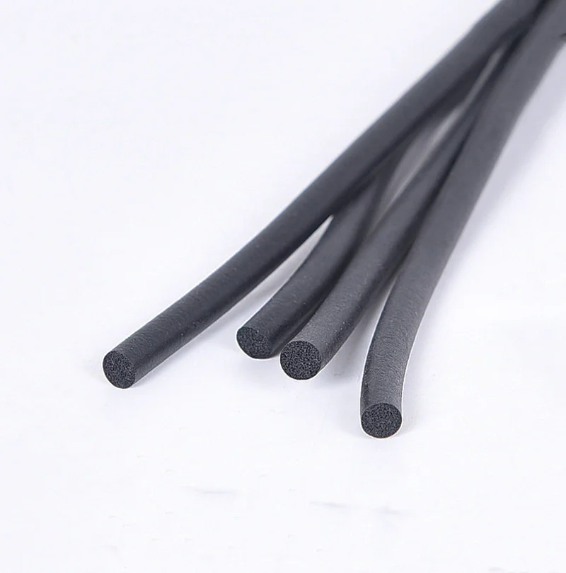 5M EPDM Rubber Foam Sealing strip Round shape solid Sponge tape high density O type Soundproof Weatherstrip Hardware Accessories