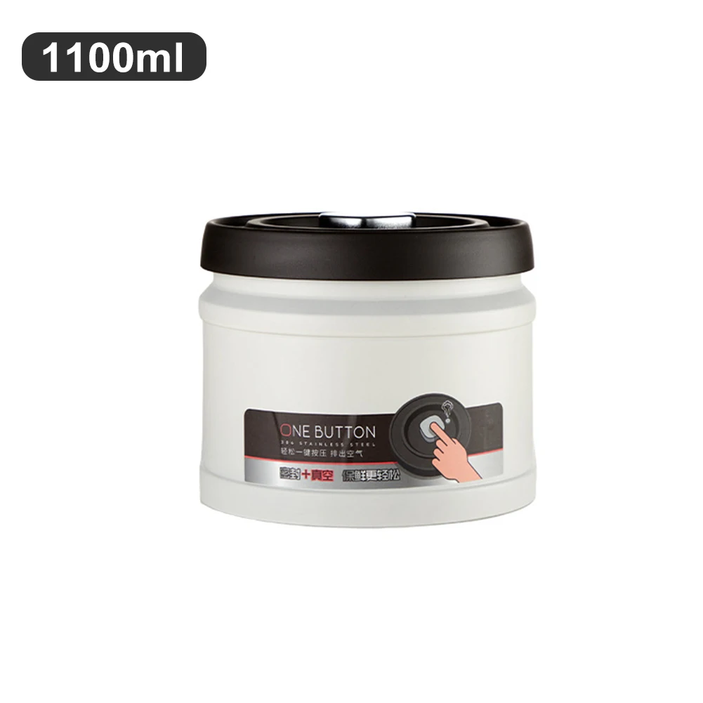 MYVIT Kaffeebohnen Vakuum Versiegelter Tank Edelstahl Getreide Tee Nuss Lagerung Vakuum Luftdicht Versiegelte Dosen Küche Lagerung Organizer 7
