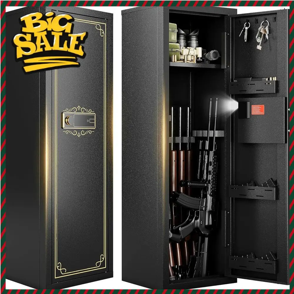 

Бестселлер: Сейф с цифровым замком, регулируемым пространством для хранения, разборный шкаф для длинноствольного оружия