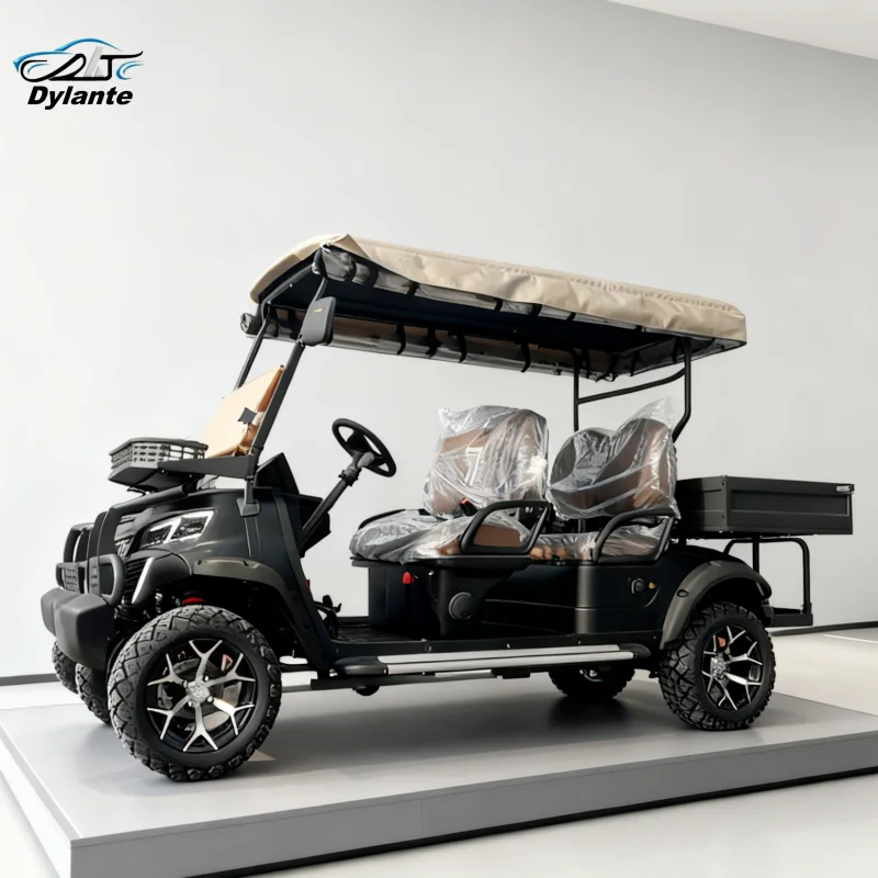 

New Luxury 5000W 72v Low Price Electric Adult Off-Road Vehicle 4 6 Seats Customized Solar Panel Electric Golf Cart Price Sale