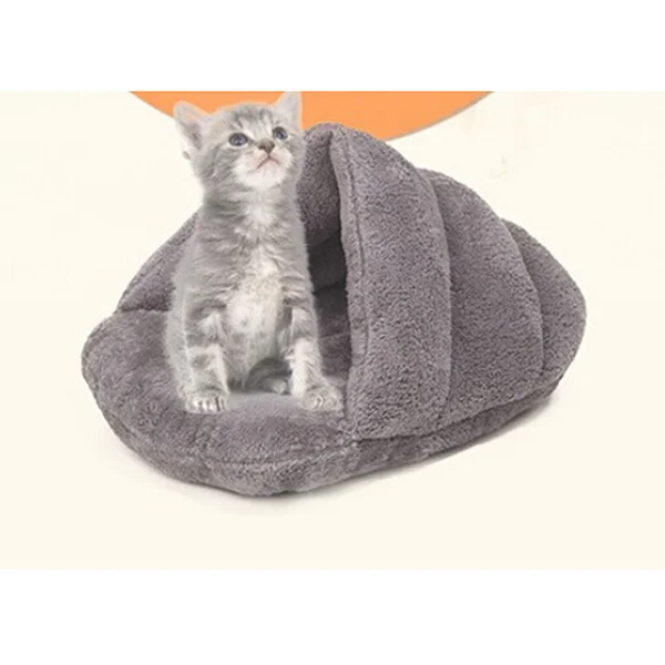 

Pet Dog Puppy Cat Kitten Chihuahua Cotton Bed House Sleeping Bag Size M Grey Soft Warm Comfortable Pet Bed House