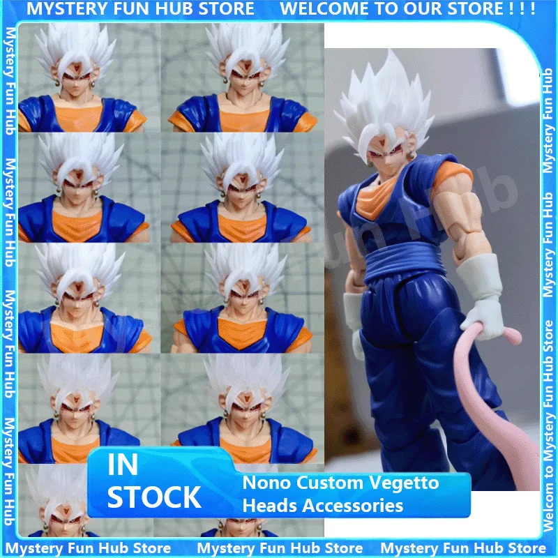 

In Stock Nono Custom Dragon Ball Z Shf Super Saiyan Ssj Vegetto Heads Accessories Headsculpt Anime Action Figure Model Toys Gift