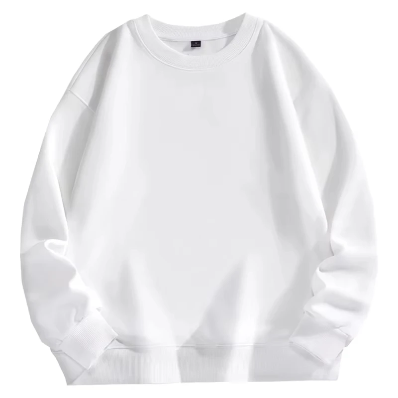 Trendiger Vielseitiger Pullover für Herren Einfarbig Herbst und Winter Bestseller Schlicht und Bequem Unisex Rundhals-Sweatshirt – Detail 3