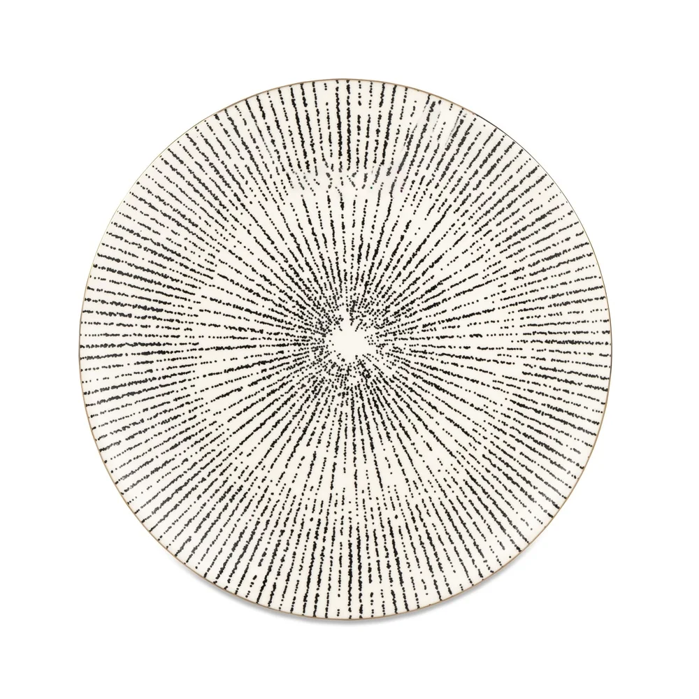 طبق سلطة من الخزف الحجري طبق تقديم دائري متين أنيق نمط فريد من نوعه سلطات مثالية المقبلات الحلويات آمنة للاستخدام في غسالة الأطباق 8 بوصة