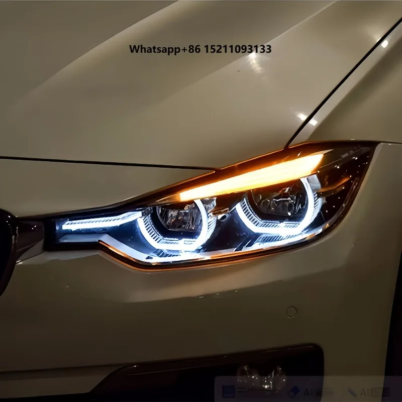 For 2016-2019 for 3 Series F30/F35 LCI Front LED Headlights 12V 24W Semi-Assembly