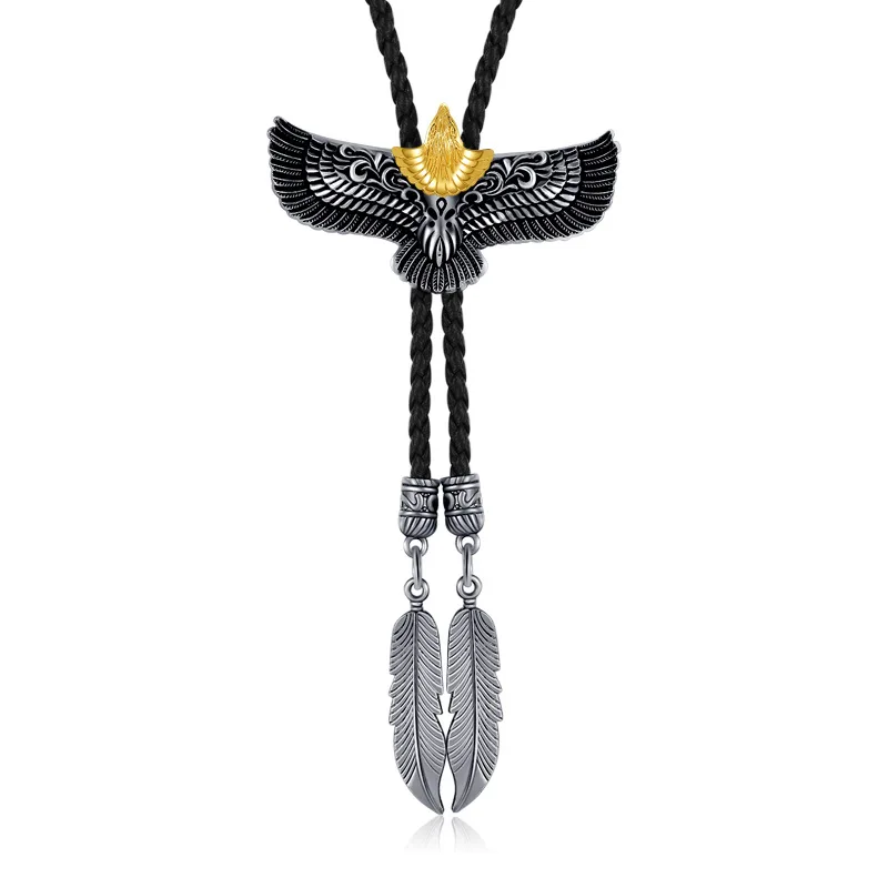 

Shirts, bow ties, necklaces, retro eagle denim Pollo tie necklaces, Western-style men's necklaces