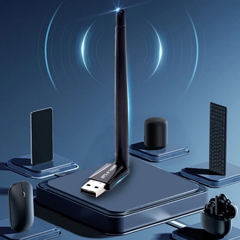 Adaptador usb 5.4 compatível com dongle sem fio para pc, fácil emparelhamento