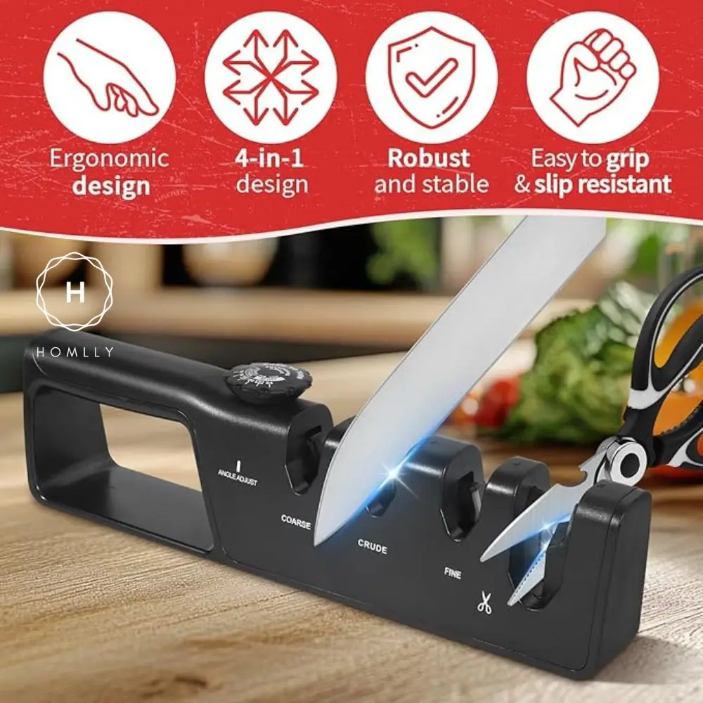Homlly Revivo Pro Kitchen Knife Scissor Sharpener