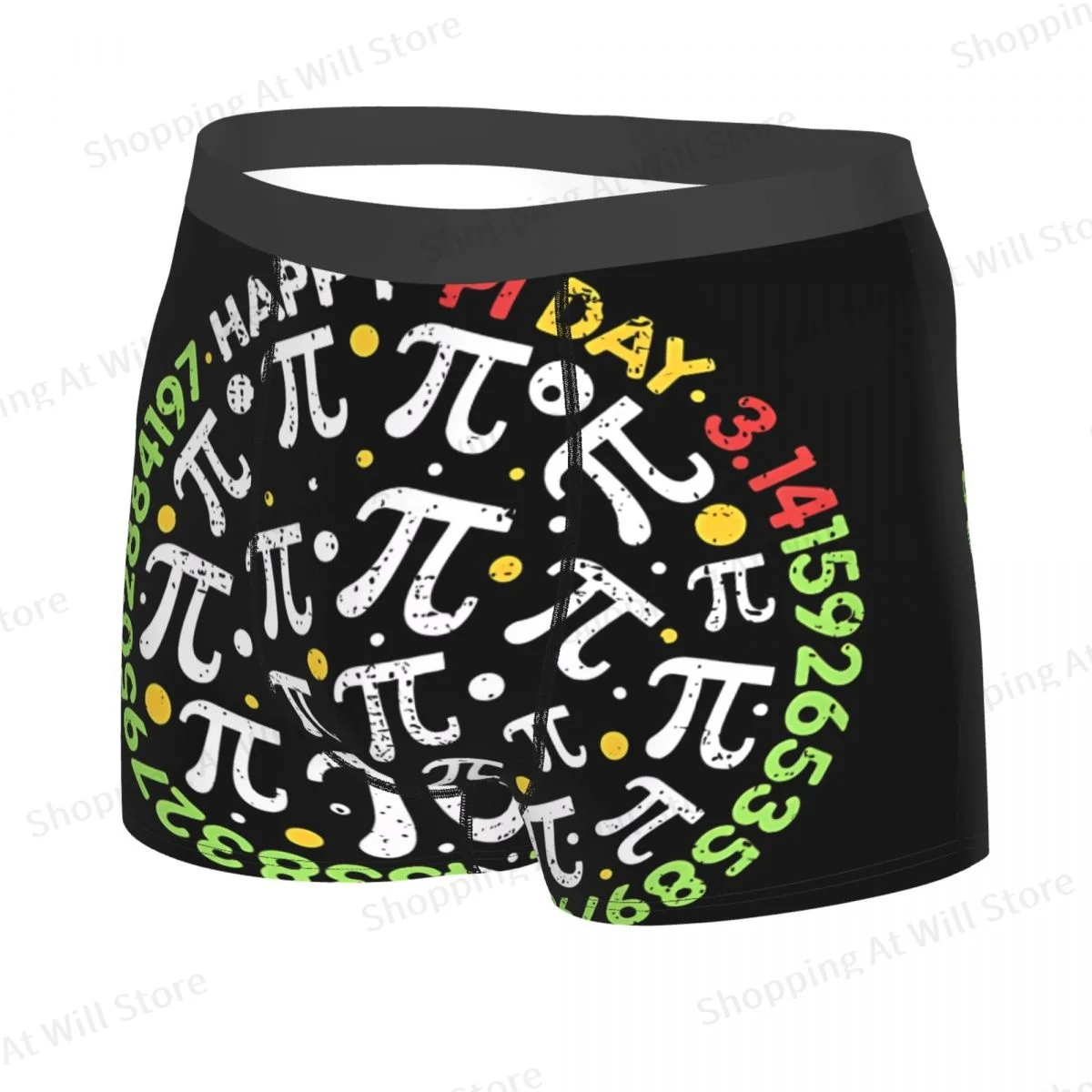 3.1415 Pi Digits Happy Pi Day Man's Boxer Briefs Highly Breathable Underwear Top Quality Print Shorts Birthday Gifts