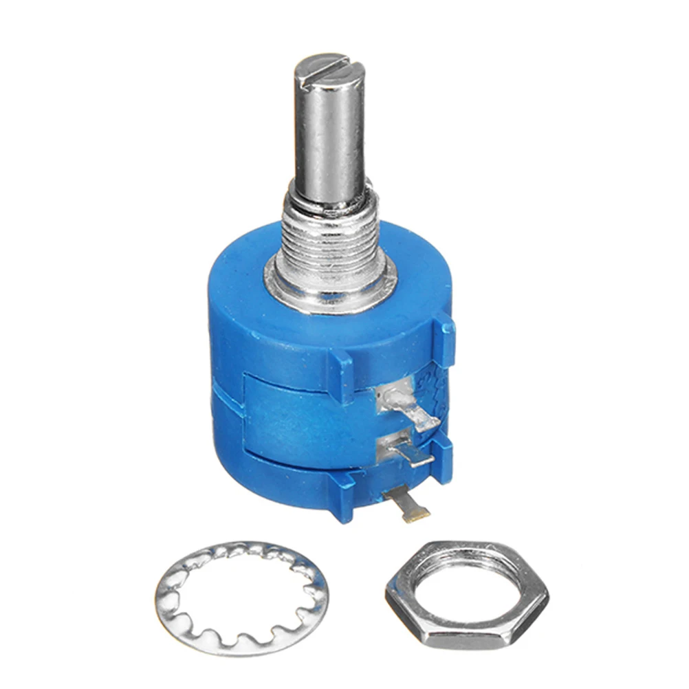 

Precision Potentiometer Ohm Adjustable Resistor Multiturn Vertical Long Durability High Quality Flame Retardant Electronic