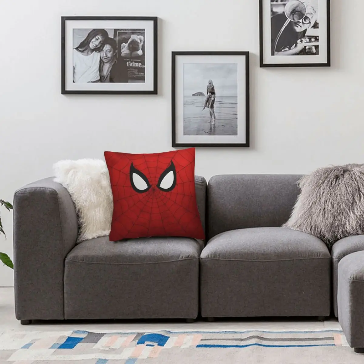 Spider Spiderman Spiderverse Superhero Pillowcase Soft Fabric Cushion Cover Decoration Pillow Case Cover Home Square 40X40cm