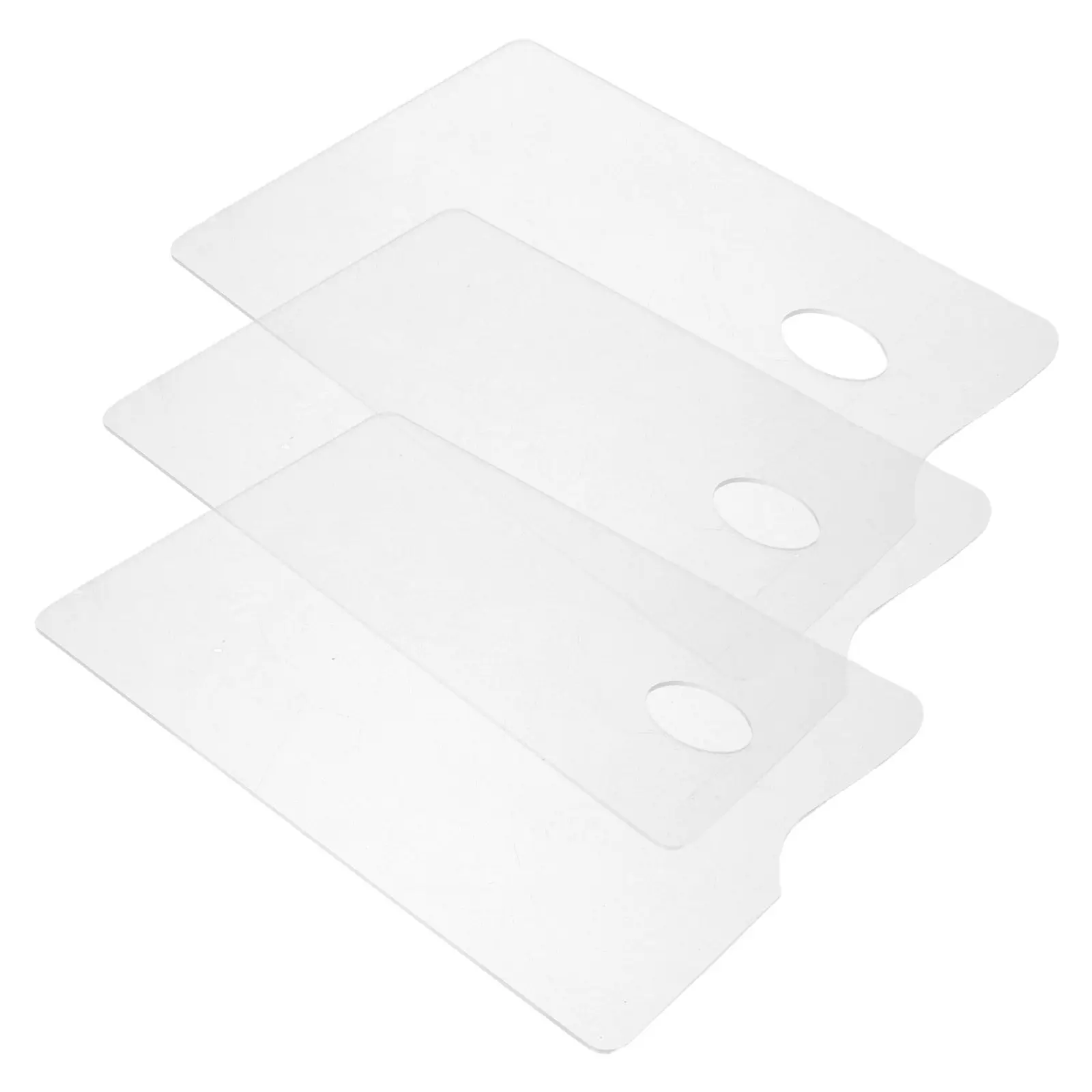 3Pcs Acrylic Palette for Oil Painting 11.6x7.8 Inch Clear Mixing Paint Tray Non-Stick Thumb Hole Artist Palette for Watercolor